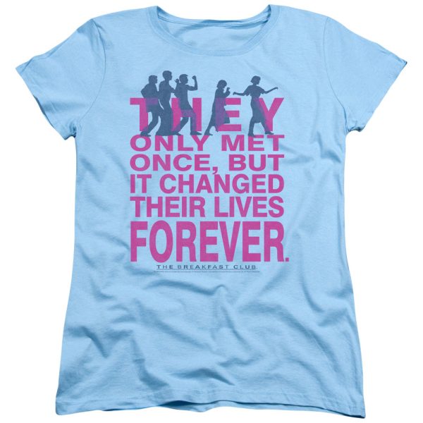 BREAKFAST CLUB : FOREVER S\S WOMENS TEE LIGHT BLUE MD Online Hot Sale