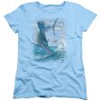 WILDLIFE : LEAPING SAILFISH S\S WOMENS TEE Light Blue MD Supply