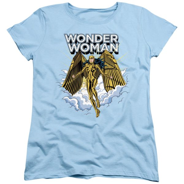 WONDER WOMAN 84 : GLORIOUS WONDER WOMENS SHORT SLEEVE Light Blue MD Online Sale