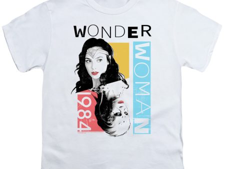 WONDER WOMAN 84 : COLOR BLOCKS S\S YOUTH Cotton 18\1 White XS Online now