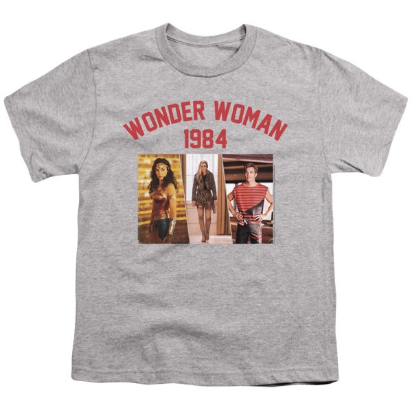 WONDER WOMAN 84 : COLLEGIATE MONTAGE S\S YOUTH Cotton 18\1 Athletic Heather XL Online