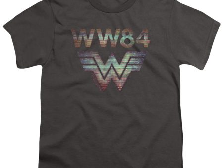 WONDER WOMAN 84 : STATIC TV LINES S\S YOUTH Cotton 18\1 Charcoal XS Supply