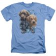 WILD WINGS : PUPPY PILE ADULT HEATHER Light Blue XL Online Sale