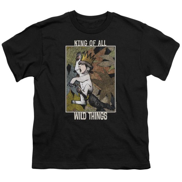 WHERE THE WILD THINGS ARE : KING OF ALL WILD THINGS S\S YOUTH Cotton 18\1 Black MD Cheap