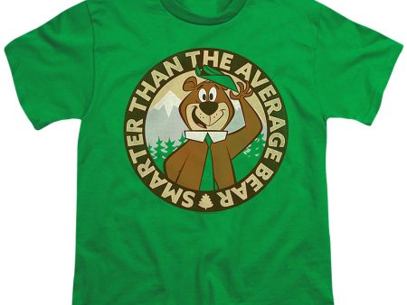 YOGI BEAR : SMARTER THAN AVERAGE S\S YOUTH Cotton 18\1 Kelly Green SM Supply