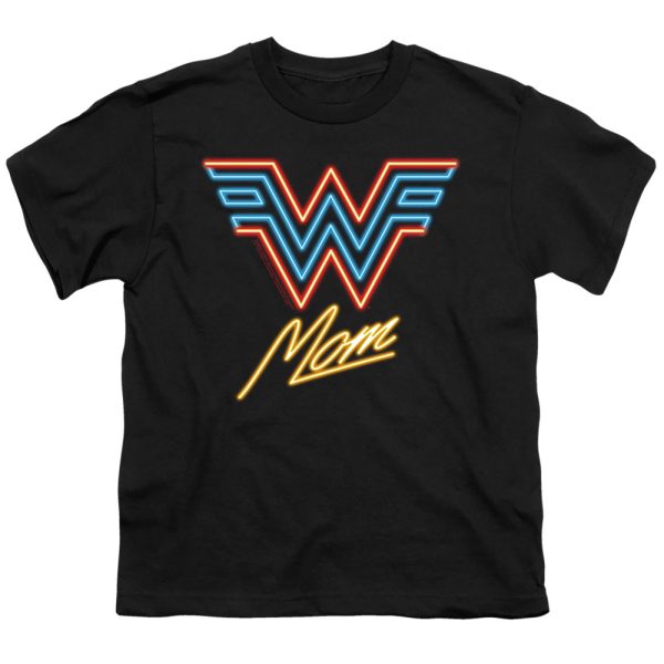 WONDER WOMAN 84 : WONDER MOM NEON S\S YOUTH Cotton 18\1 Black LG Cheap