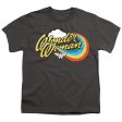 WONDER WOMAN : RAINBOW 1 S\S YOUTH Cotton 18\1 Charcoal SM For Cheap