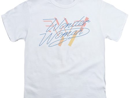 WONDER WOMAN 84 : WONDER FADE S\S YOUTH Cotton 18\1 White MD on Sale