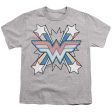 WONDER WOMAN : BURST 1 S\S YOUTH Cotton 18\1 Athletic Heather XL Hot on Sale