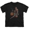 WONDER WOMAN MOVIE : FIERCE S\S YOUTH Cotton 18\1 Black SM Sale