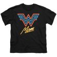 WONDER WOMAN 84 : WONDER MOM NEON S\S YOUTH Cotton 18\1 Black XL Fashion