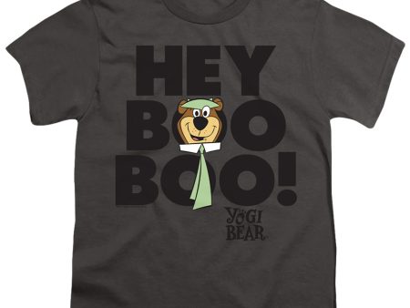 YOGI BEAR : HEY BOO BOO S\S YOUTH Cotton 18\1 Charcoal SM For Discount