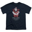 WONDER WOMAN MOVIE : AMAZON S\S YOUTH Cotton 18\1 Navy MD Cheap