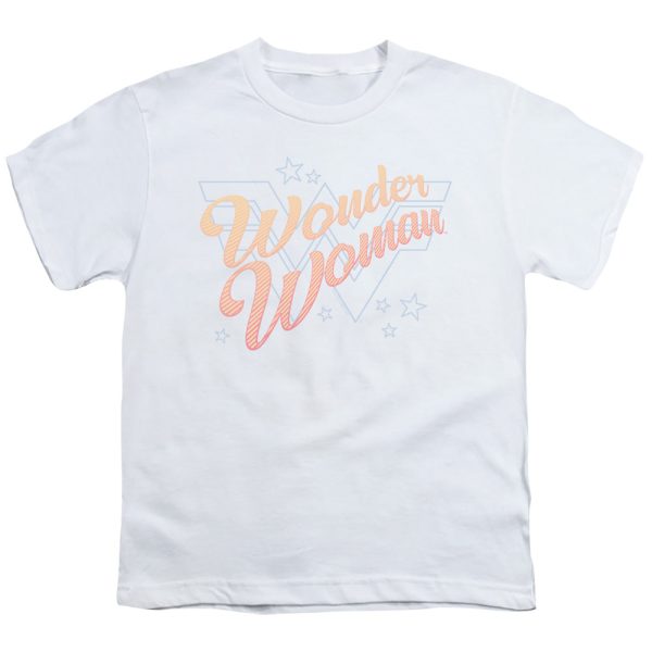 WONDER WOMAN 84 : WONDER LINES S\S YOUTH Cotton 18\1 White LG For Discount