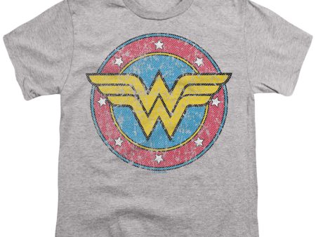 WONDER WOMAN : CLASSIC 2 S\S YOUTH Cotton 18\1 Athletic Heather SM Sale