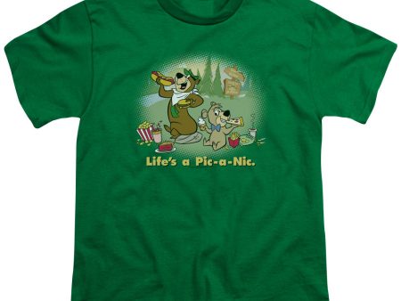 YOGI BEAR : LIFE S A PIC S\S YOUTH Cotton 18\1 Kelly Green MD For Discount