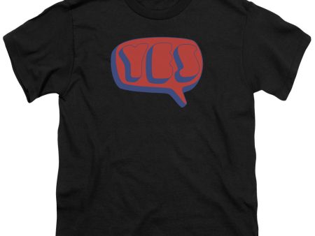 YES : WORD BUBBLE S\S YOUTH Cotton 18\1 Black XL Fashion