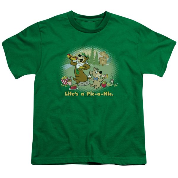 YOGI BEAR : LIFE S A PIC S\S YOUTH Cotton 18\1 Kelly Green SM Online