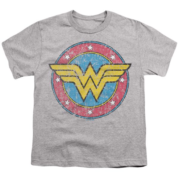 WONDER WOMAN : CLASSIC 2 S\S YOUTH Cotton 18\1 Athletic Heather LG Online now