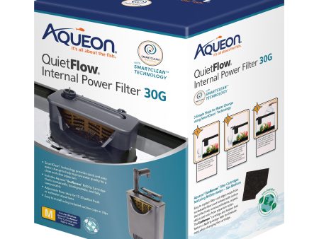 Aqueon QuietFlow® Internal Power Filters with SmartClean™ Technology For Sale